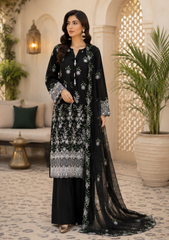 Elegant Black Embroidered Pakistani Salwar Kameez with Dupatta | Luxury 3 Piece Women’s Suit